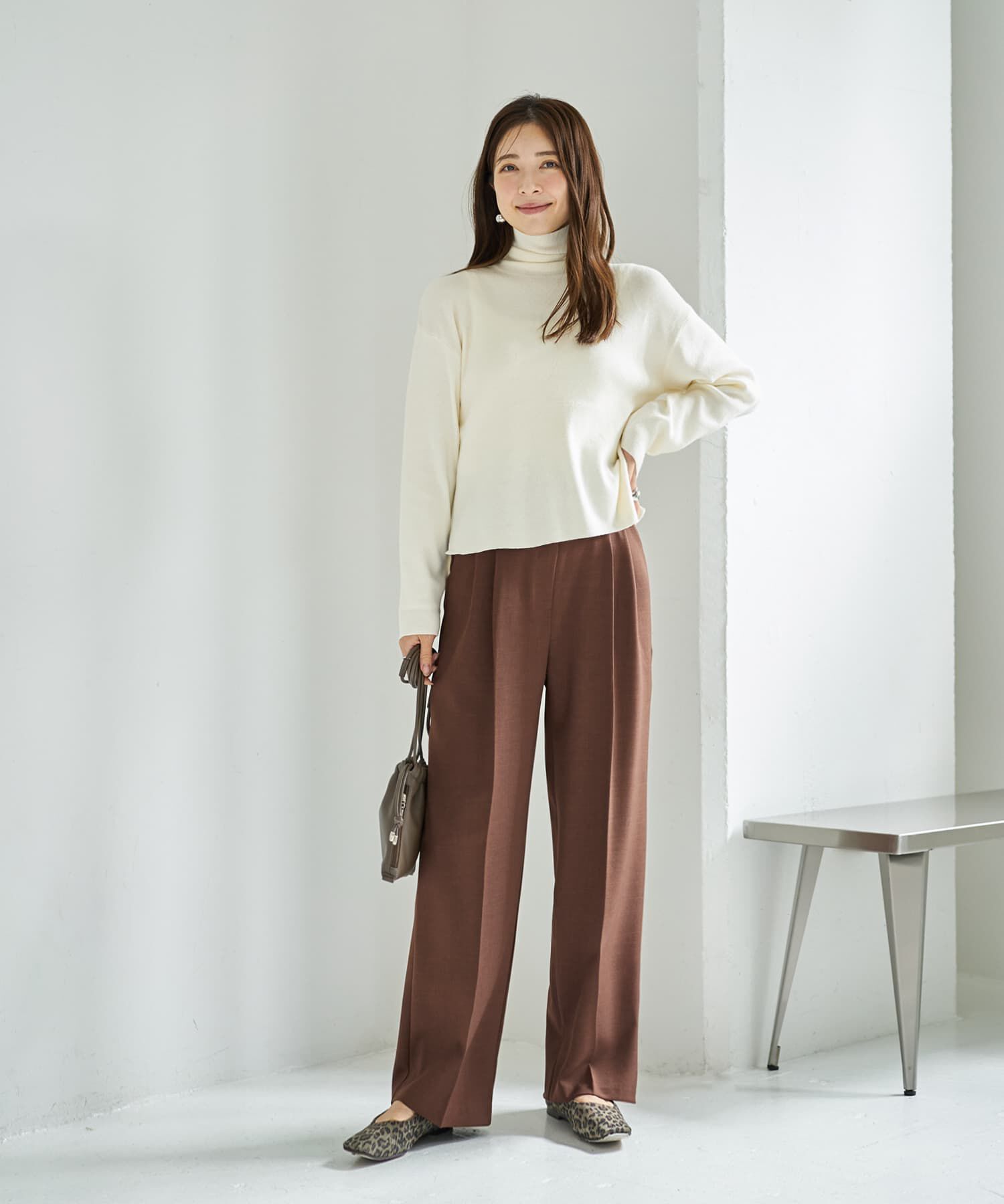 STYLE DELI「ソフトタッチ◆タートルネックワイドトップス」|ニット・セーター|