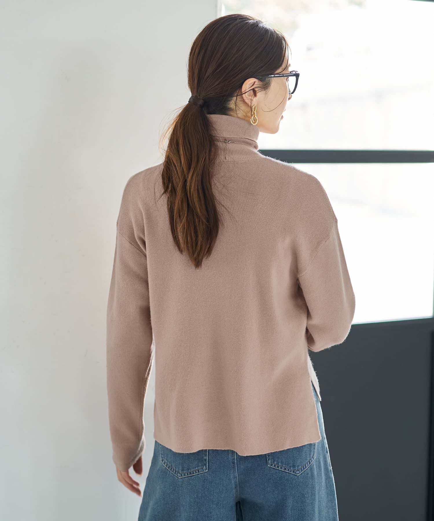 STYLE DELI「ソフトタッチ◆タートルネックワイドトップス」|ニット・セーター|