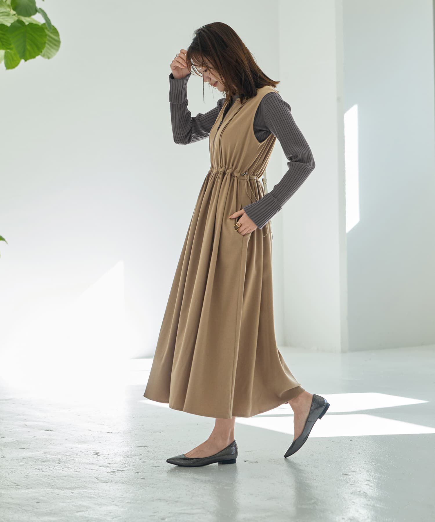 STYLE DELI「ダブルファスナージャンパースカート」|ワンピース|