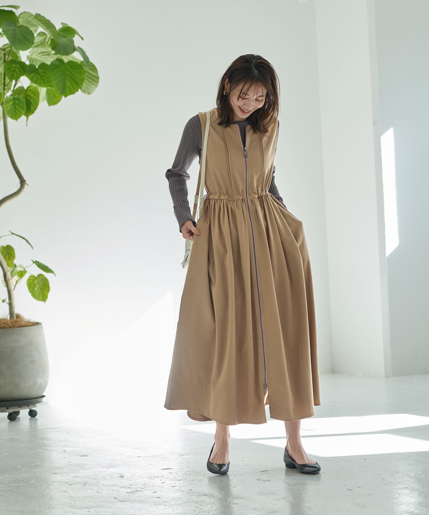 STYLE DELI「ダブルファスナージャンパースカート」|ワンピース|