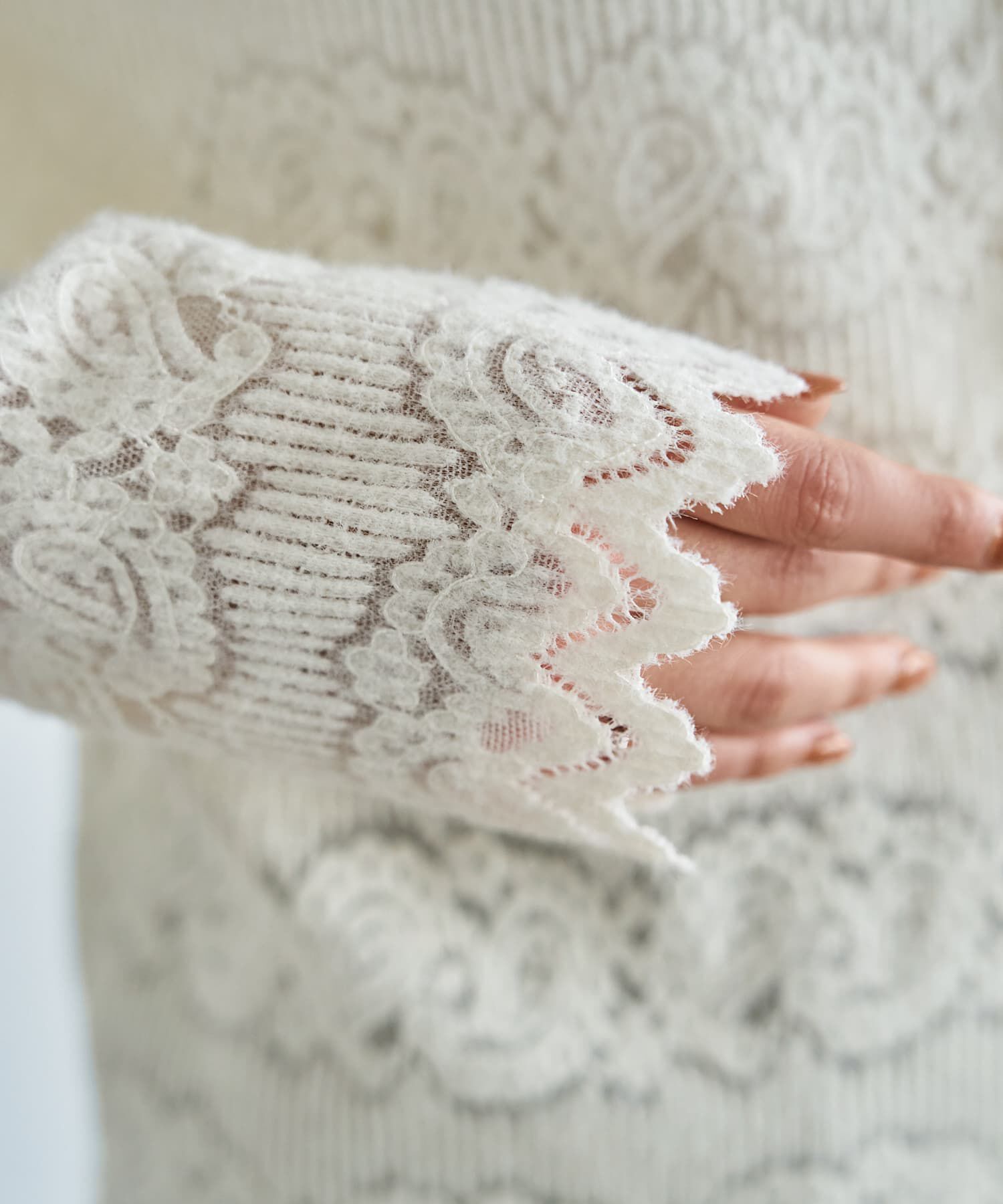 STYLE DELI「【LUXE】前開きふんわりレースブラウス」|シャツ・ブラウス|