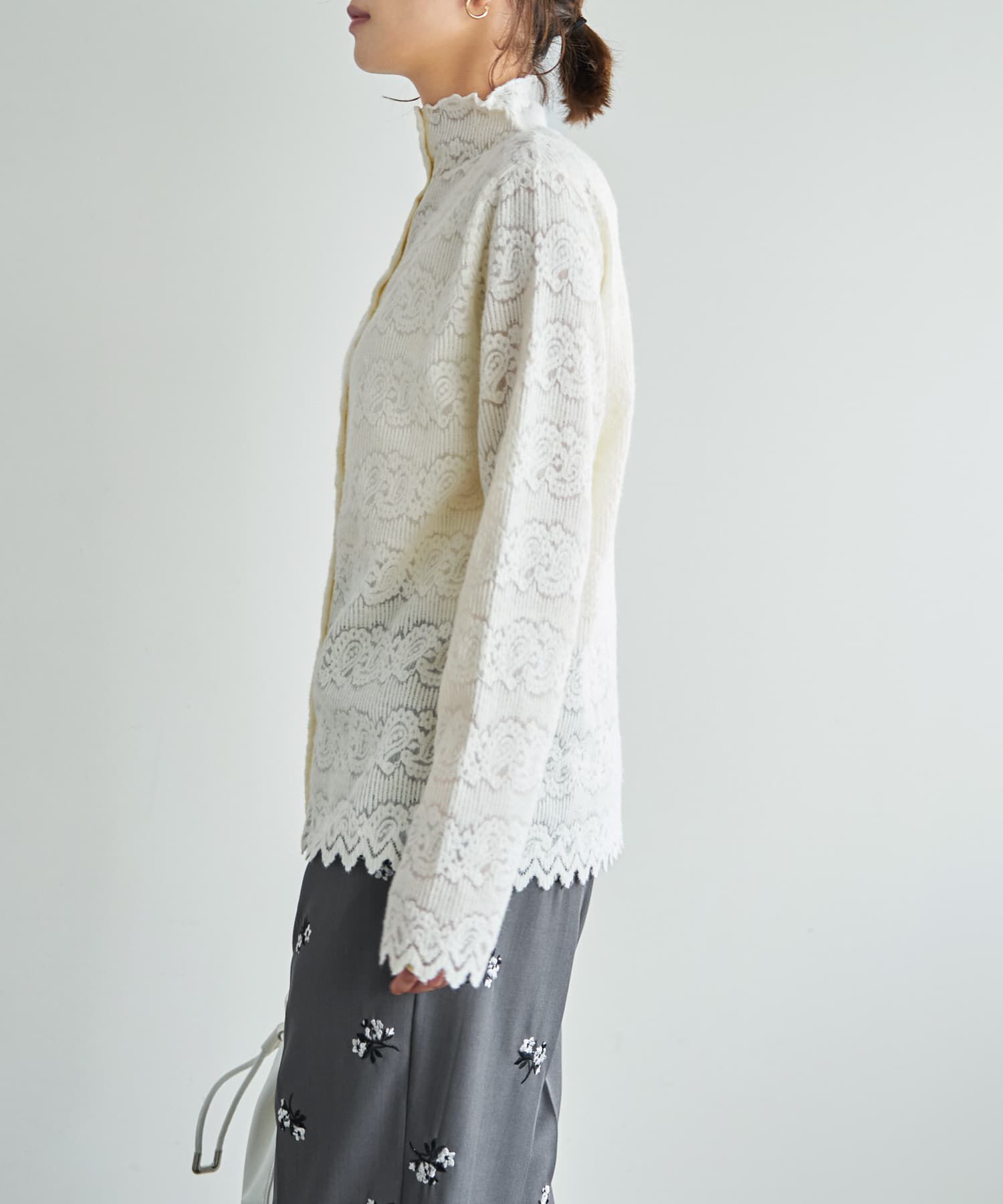 STYLE DELI「【LUXE】前開きふんわりレースブラウス」|シャツ・ブラウス|