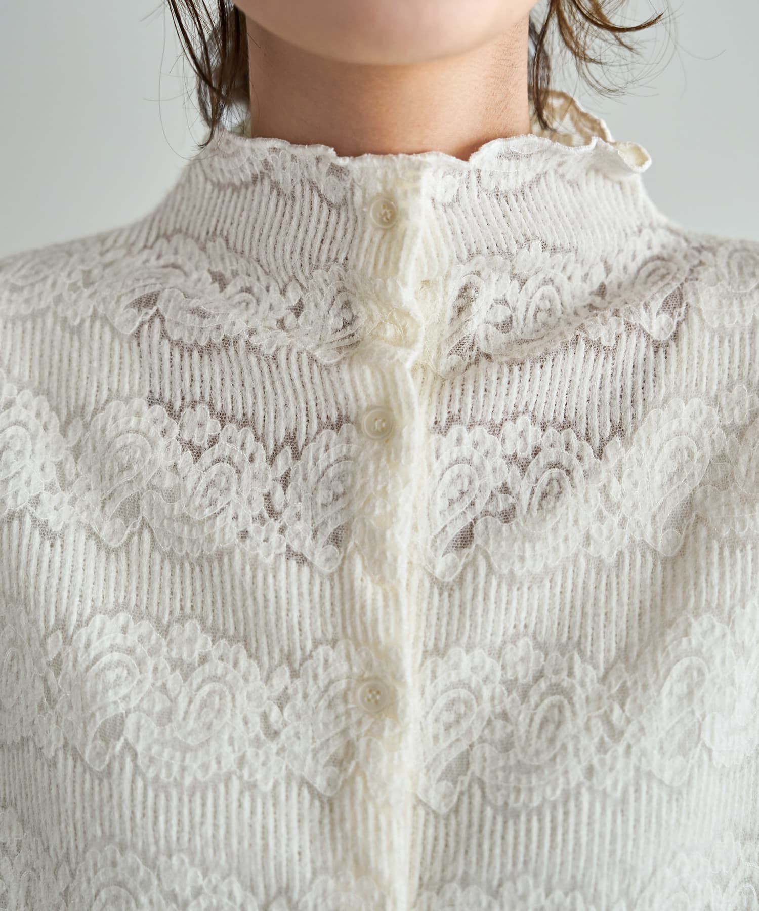 STYLE DELI「【LUXE】前開きふんわりレースブラウス」|シャツ・ブラウス|