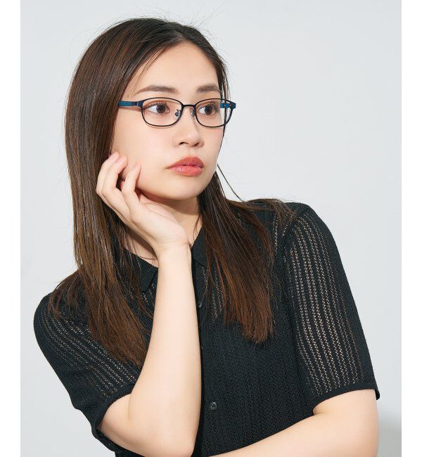  「ウェリントン型 メガネ | メタル 大人可愛い 伊達メガネ レディース レンズ交換券付」|メガネ|