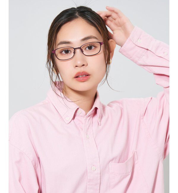  「ウェリントン型 メガネ | メタル 大人可愛い 伊達メガネ レディース レンズ交換券付」|メガネ|