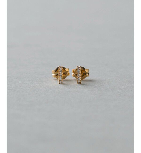 ete「K18YG パーティクル ピアス」|ピアス|イエローゴールド