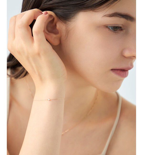 ete「[レイヤード] K10YG ダイヤモンド ブレスレット」|ブレスレット・バングル|