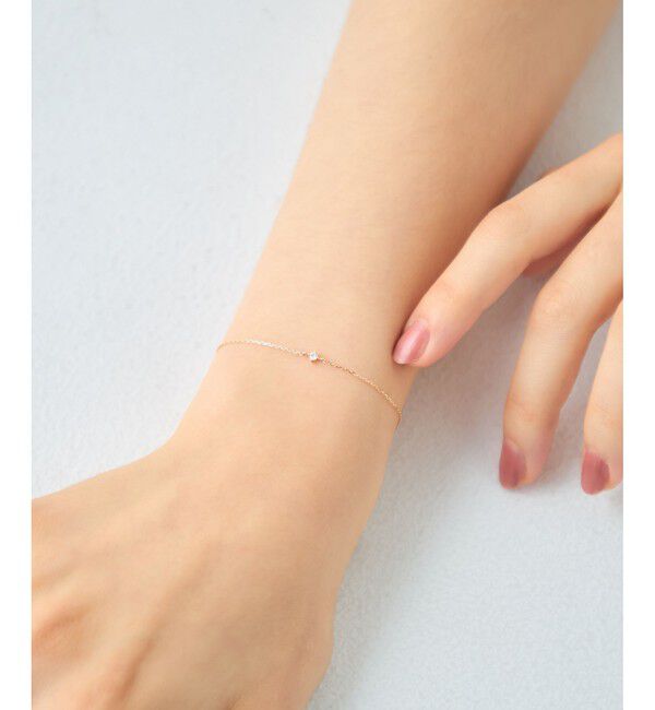 ete「[レイヤード] K10YG ダイヤモンド ブレスレット」|ブレスレット・バングル|