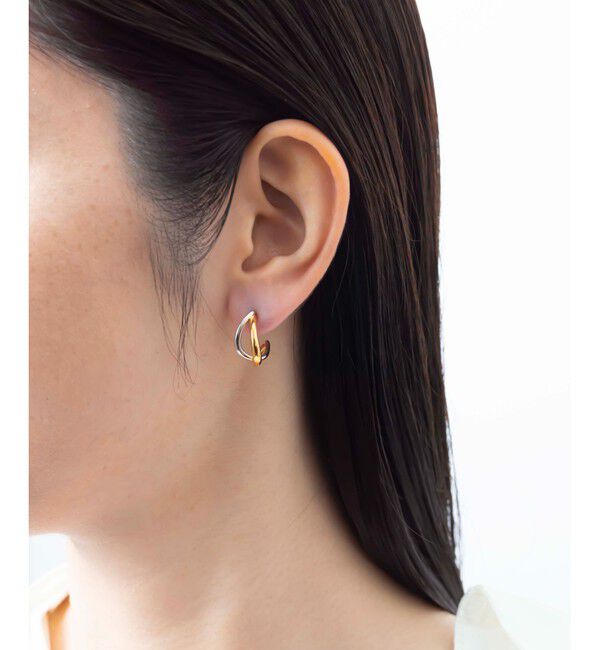 Jouete「イヤリング コンビカラー」|イヤリング|