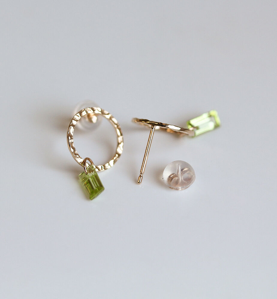  「ペリドット  ピアス | K10YG」|ピアス|