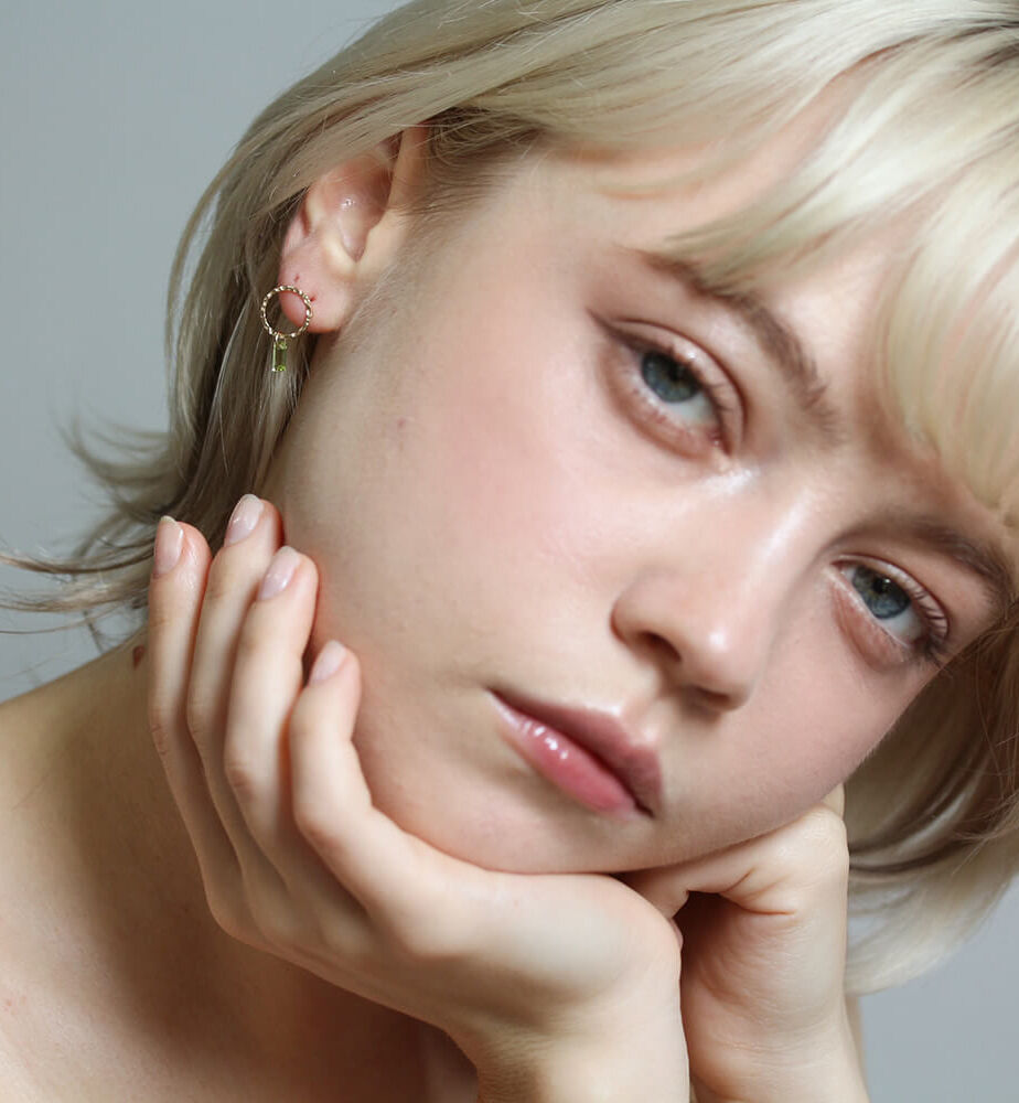  「ペリドット  ピアス | K10YG」|ピアス|