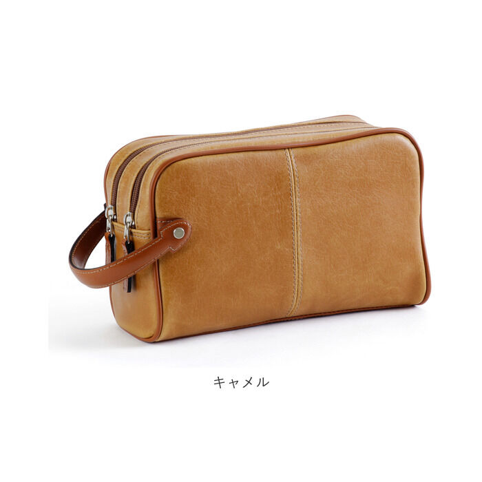 BACKYARD FAMILY「セカンドバッグ メンズ 通販 ダブルファスナー かっこいい 小さめ レザー クラッチバッグ 40代」|その他|