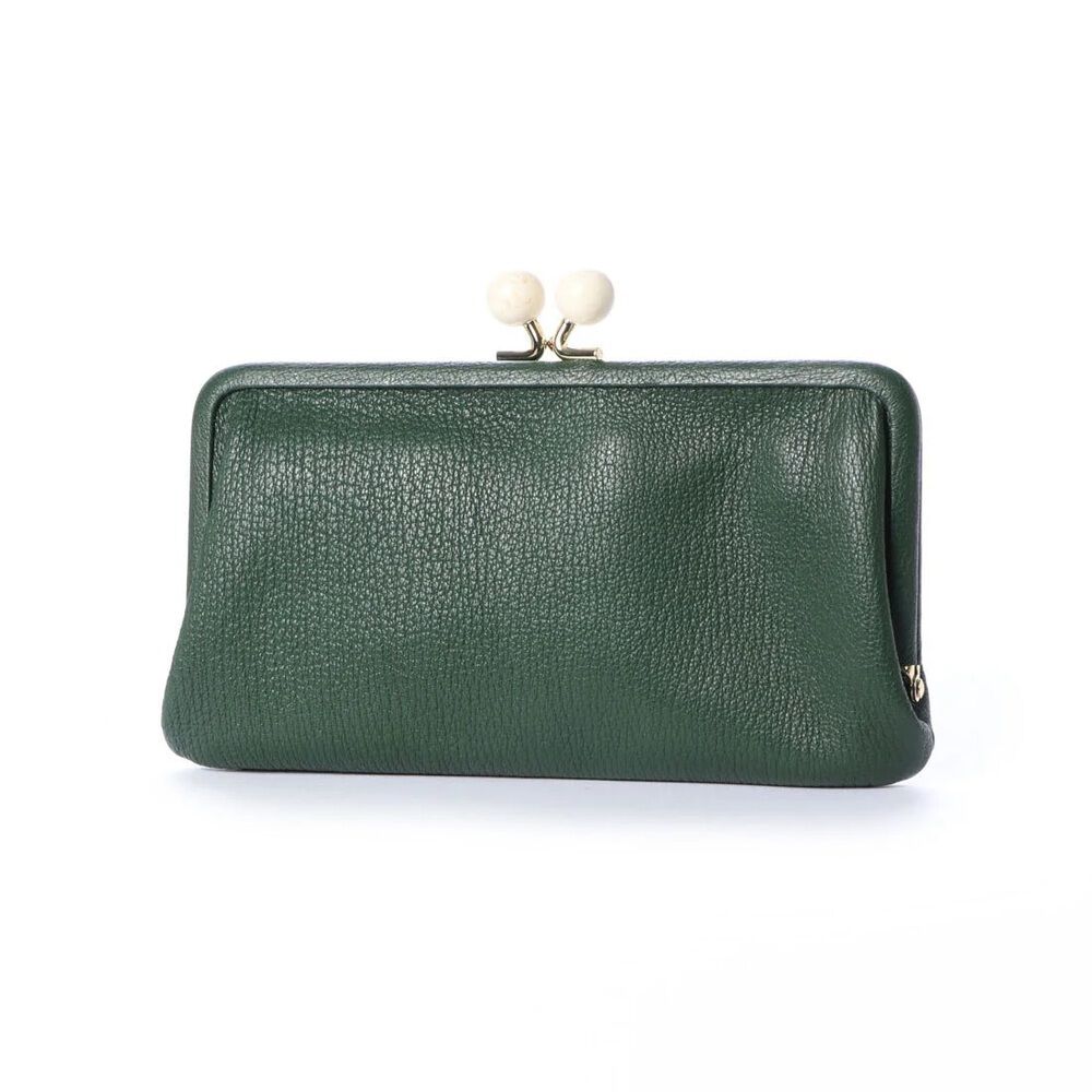 BACKYARD FAMILY「ペルケ 財布 perche 08-06-03161 通販 がま口 長財布 本革財布 がま口財布」|財布|グリーン1