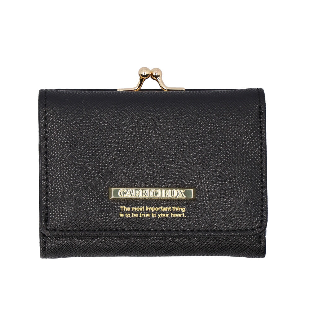 BACKYARD FAMILY「財布 三つ折り レディース コンパクト 三つ折り財布 通販 ミニ財布 三つ折 ミニサイフ」|財布|ブラック1