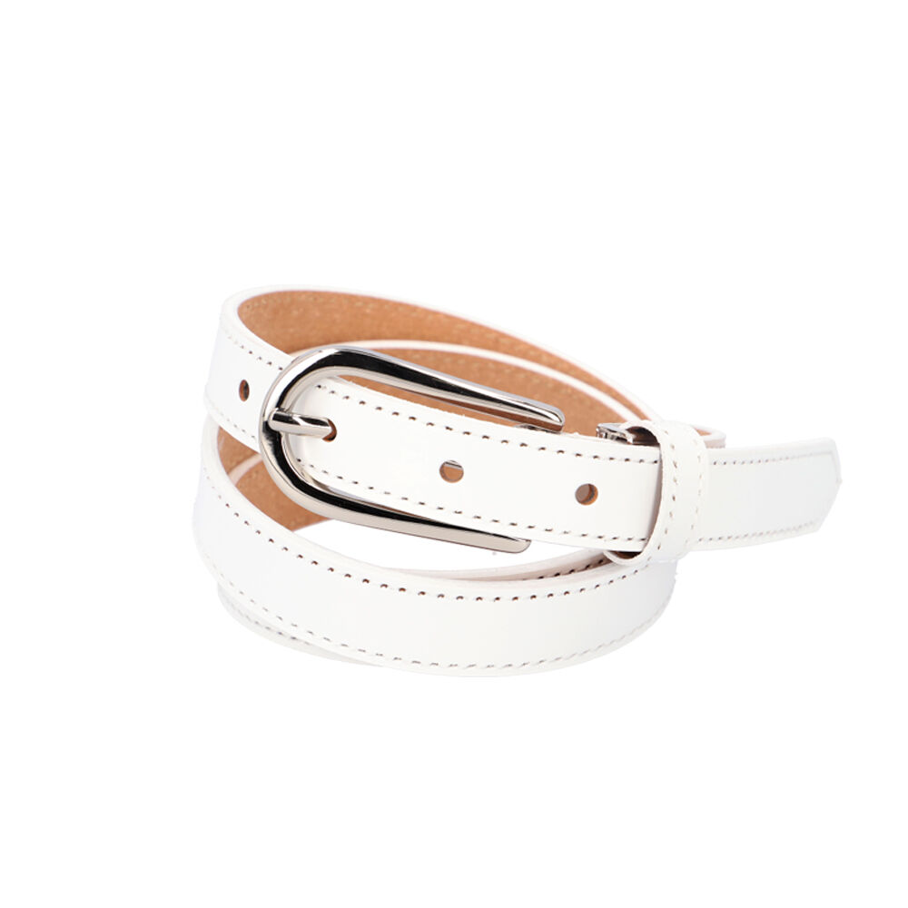 BACKYARD FAMILY「ベルト レディース 細い 通販 革工房いんのしま KIL012 レディースベルト 革ベルト」|ベルト|ホワイト1