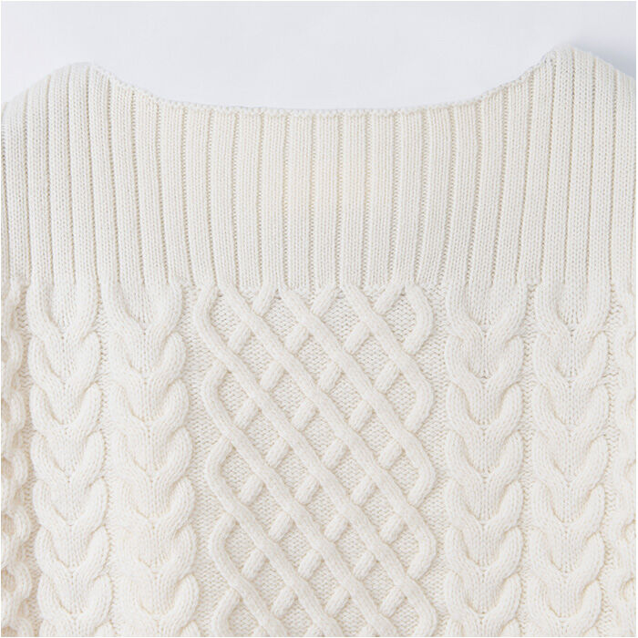 BACKYARD FAMILY「MIND マインド ケーブルニット セーター レディース 長袖 通販 プルオーバー 重ね着」|ニット・セーター|