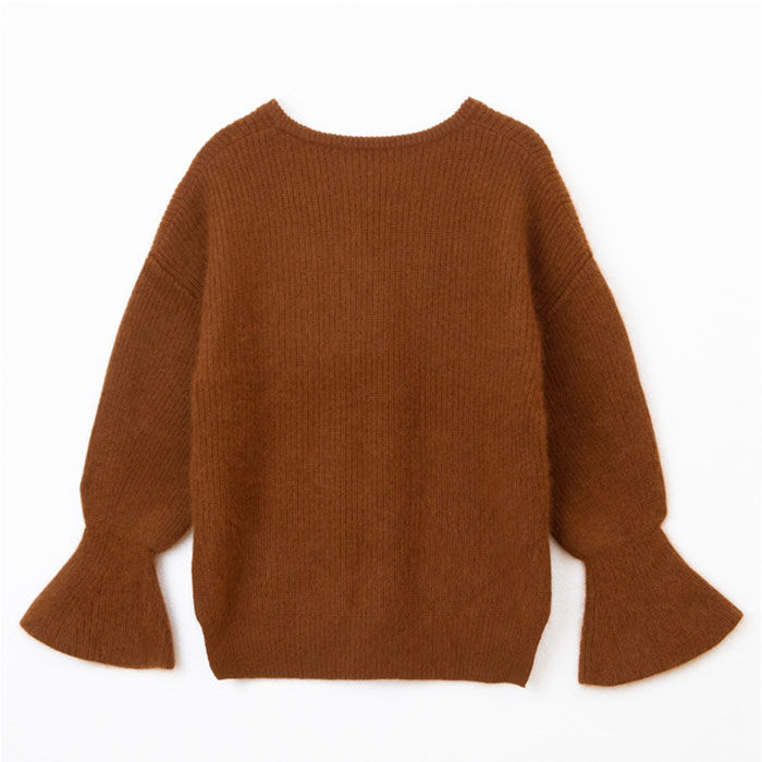 BACKYARD FAMILY「MIND マインド ラクーン シルクニット 通販 セーター キーネックニット 重ね着 レイヤード」|ニット・セーター|