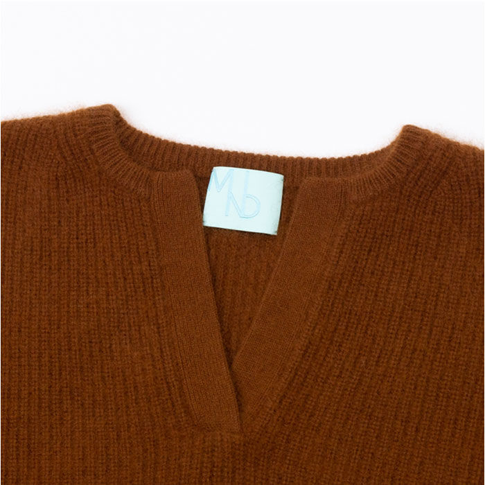 BACKYARD FAMILY「MIND マインド ラクーン シルクニット 通販 セーター キーネックニット 重ね着 レイヤード」|ニット・セーター|