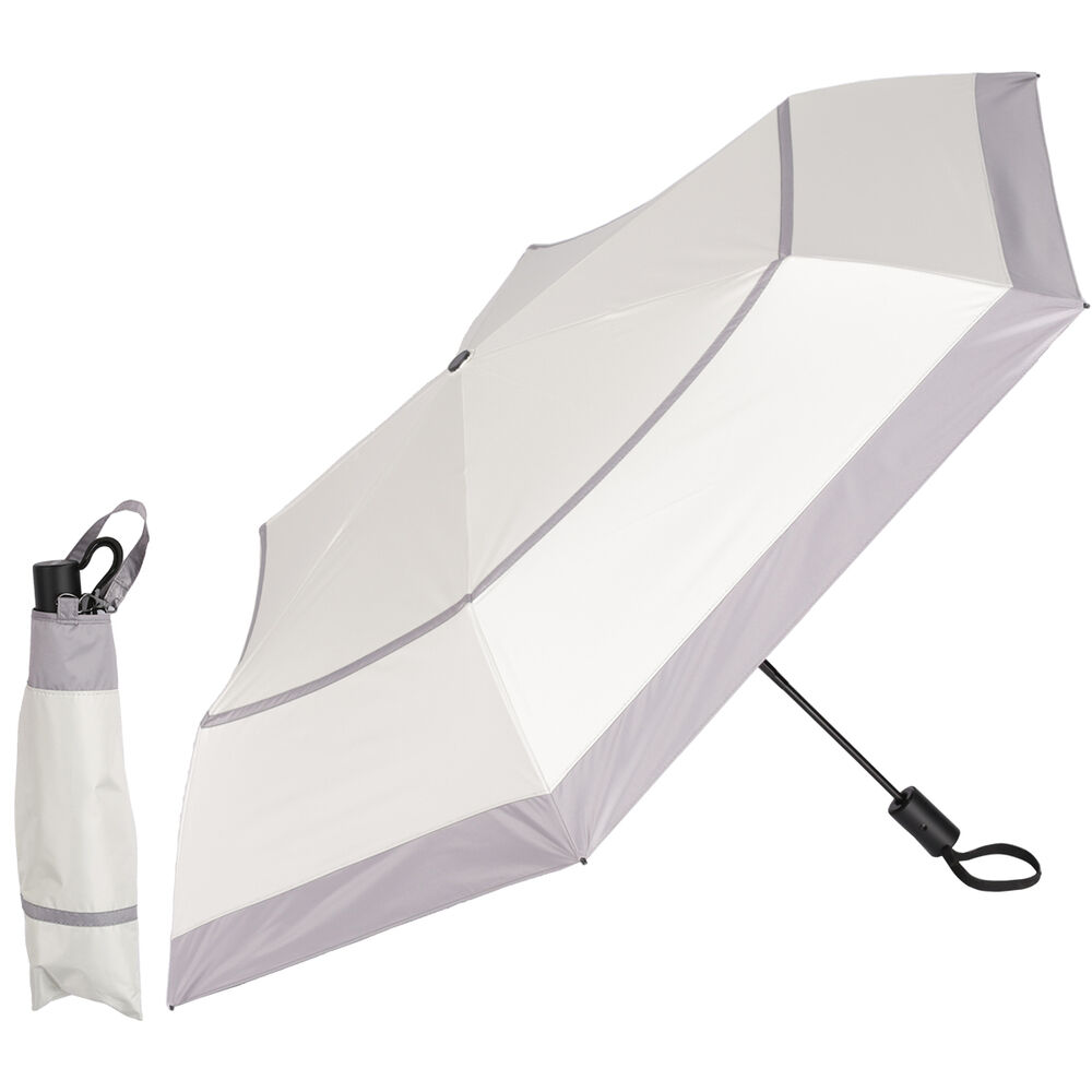 BACKYARD FAMILY「KIZAWA 折りたたみ傘 通販 日傘 折りたたみ 完全遮光 傘 53cm 折畳み傘 晴雨兼用」|傘|グレー1