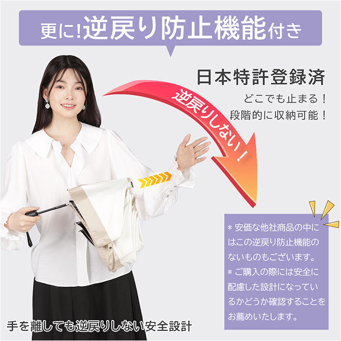 BACKYARD FAMILY「KIZAWA 折りたたみ傘 通販 日傘 折りたたみ 完全遮光 傘 53cm 折畳み傘 晴雨兼用」|傘|