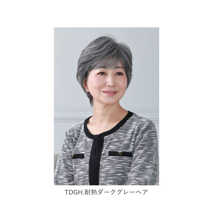 BACKYARD FAMILY「プリシラ ウィッグ フルウィッグ 通販 ショート 自然 ボブ 黒髪 大人 コスプレ かつら 着物」|ヘアスタイリング|