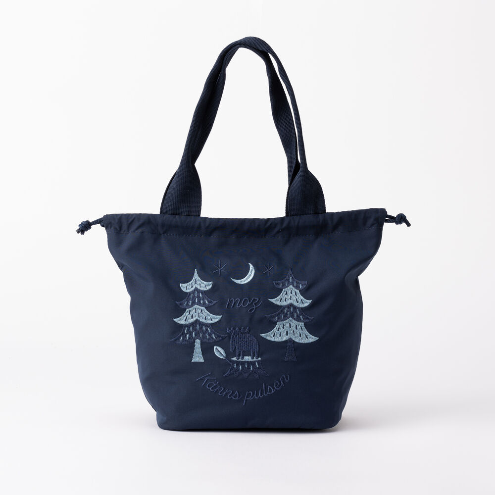 moz「moz モズ バッグ 刺繍トート M 通販 トートバッグ トートバック 巾着バッグ エコバッグ」|トートバッグ|ブルー1