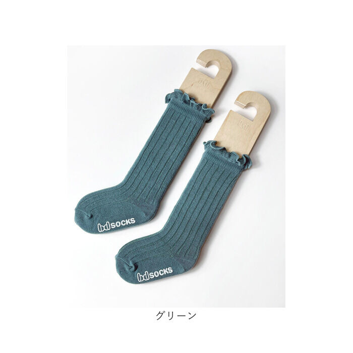 BACKYARD FAMILY「靴下 キッズ 女の子 ハイソックス 通販 長靴下 66012301 ソックス ロージーハイソックス」|ソックス|