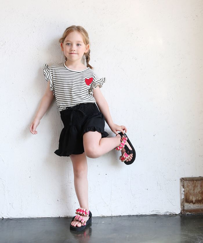 BACKYARD FAMILY「キッズ Tシャツ 半袖 女の子 通販 カットソー 73022401 半袖Tシャツ 夏服 フリル」|その他|