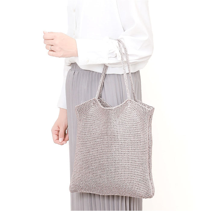 cache cache「cachecache カシュカシュ トートバッグ ラメ糸 通販 トートバック トート 手提げ」|トートバッグ|