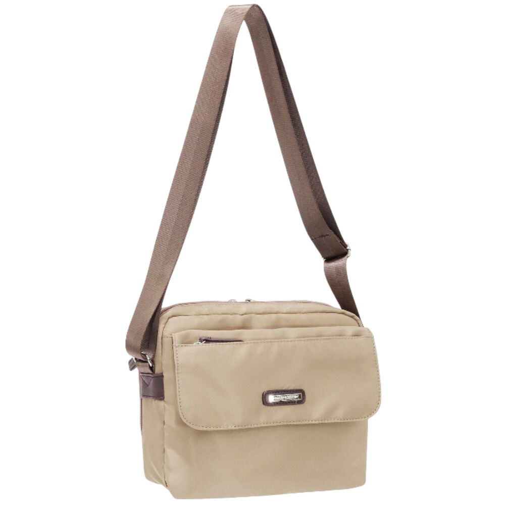 BACKYARD FAMILY「ショルダーバッグ ポケット多め 通販 レディース ショルダーバック 斜め掛けバッグ ななめがけ」|ショルダー・メッセンジャー|ベージュ1