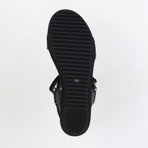 銀座かねまつ「TN240474STEBLK 【本革】【人気】レザースポーツサンダル」|サンダル|