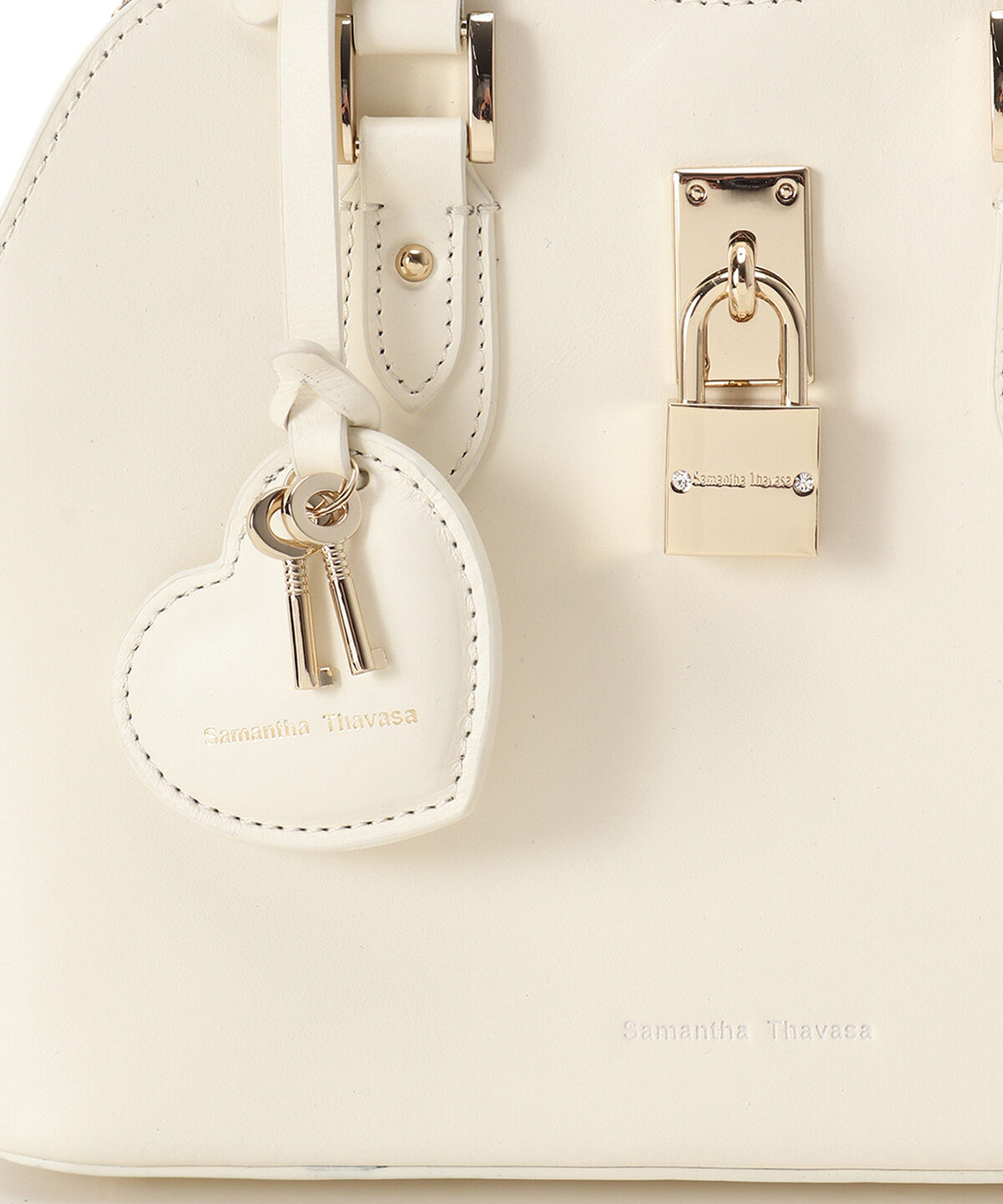 Samantha Thavasa「ハートモチーフレザーハンドバッグ 小サイズ」|ハンドバッグ|