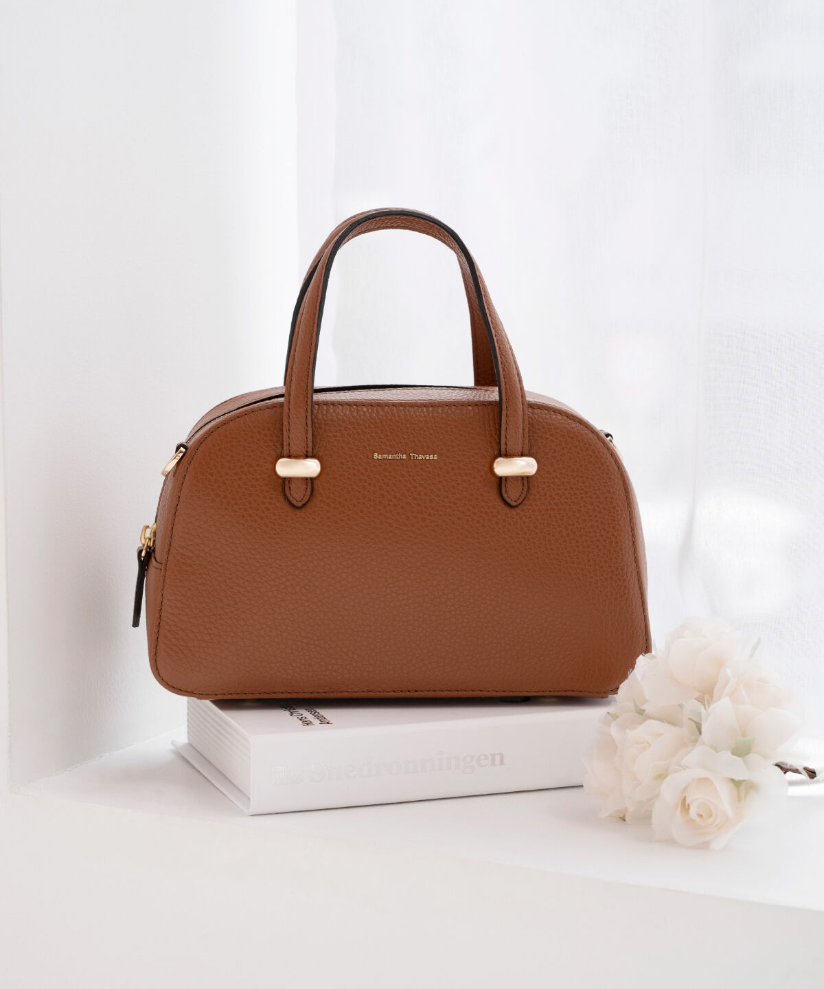 Samantha Thavasa「イタリアンシュリンクレザー ボストンバッグ」|ハンドバッグ|