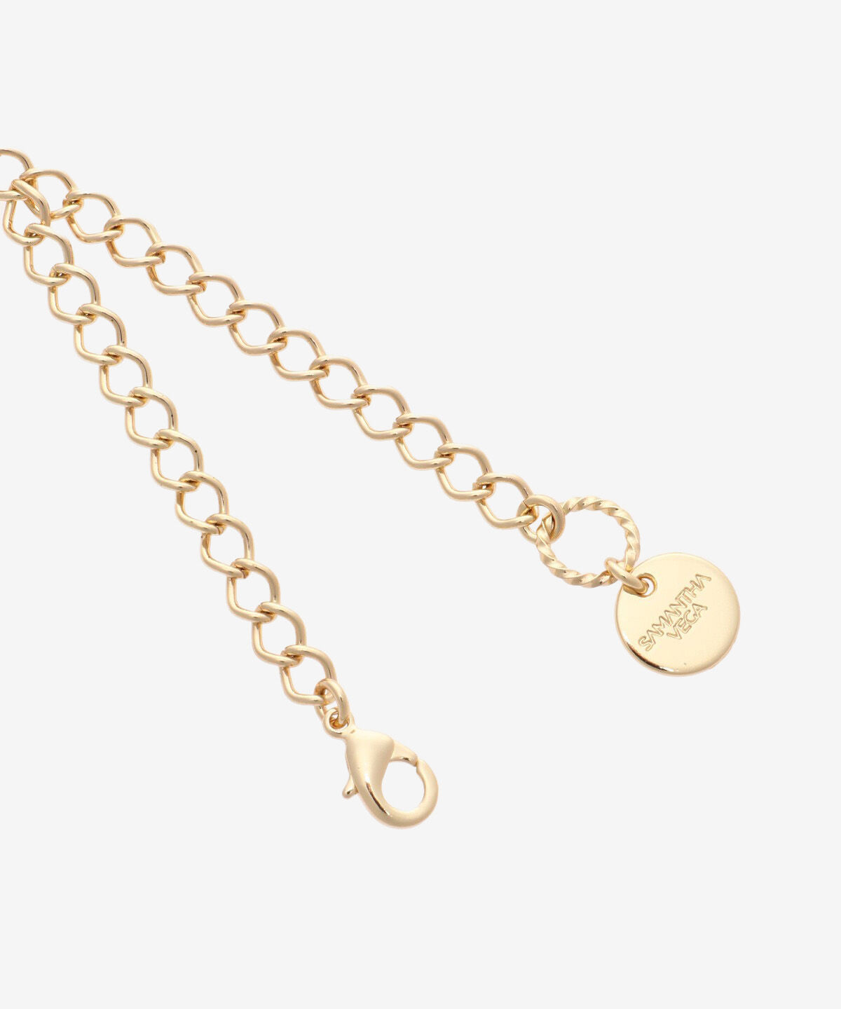 Samantha Vega「サイドビジューイニシャルバッグチャーム(N)」|チャーム・キーホルダー|