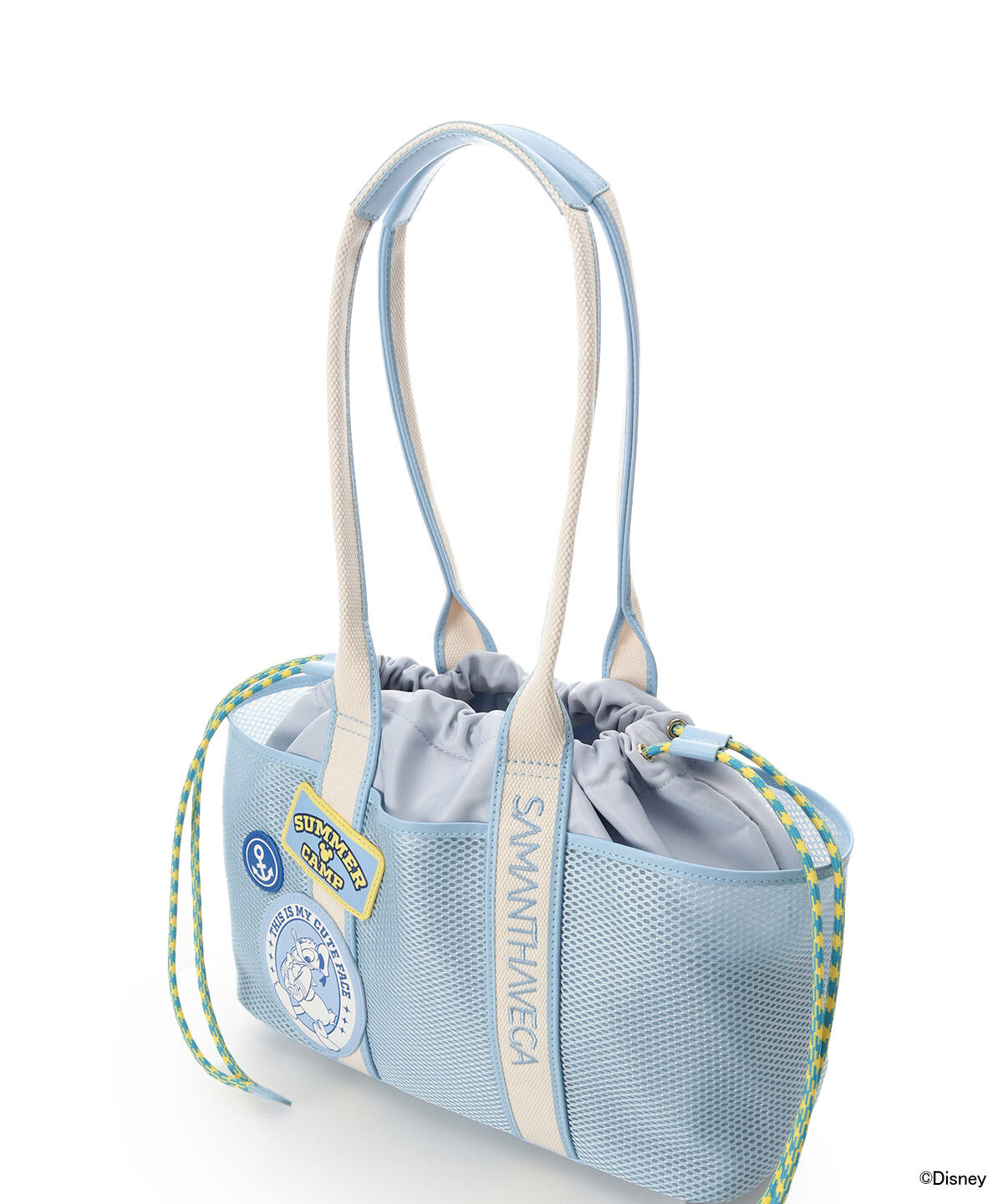 Samantha Vega「｢ﾐｯｷｰﾏｳｽ&ﾌﾚﾝｽﾞ｣ﾛｺﾞﾃｰﾌﾟﾄｰﾄﾊﾞｯｸﾞ(ﾄﾞﾅ  」|トートバッグ|