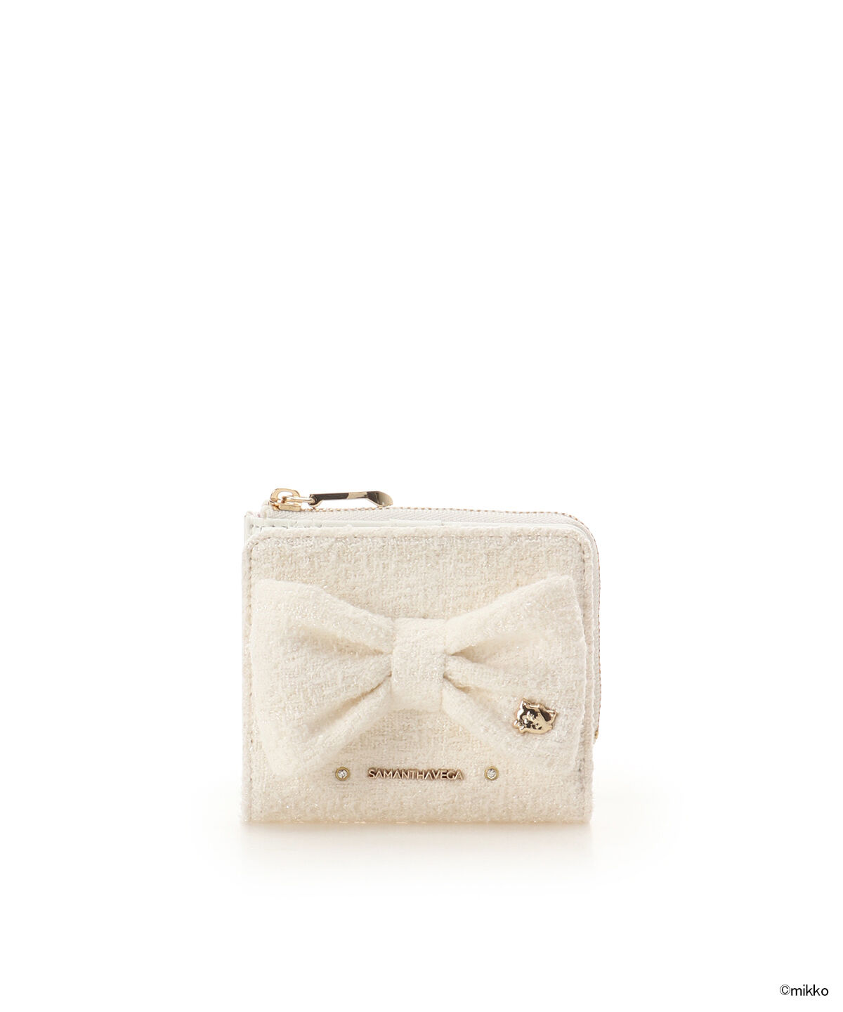 Samantha Vega「Lil ala mode&times;SAMANTHAVEGAコレクション 二つ折財布」|財布|ホワイト