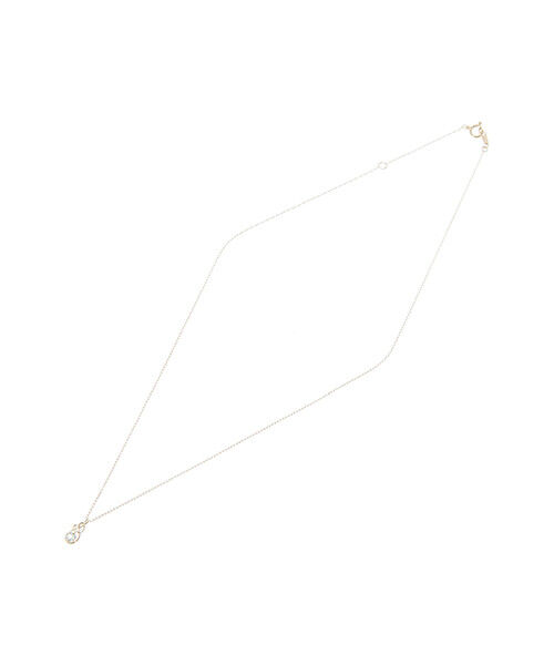 Samantha Tiara「K10 YG Infinity Love Knot バースデーストーンネックレス≪3月 誕生石≫」|ネックレス|