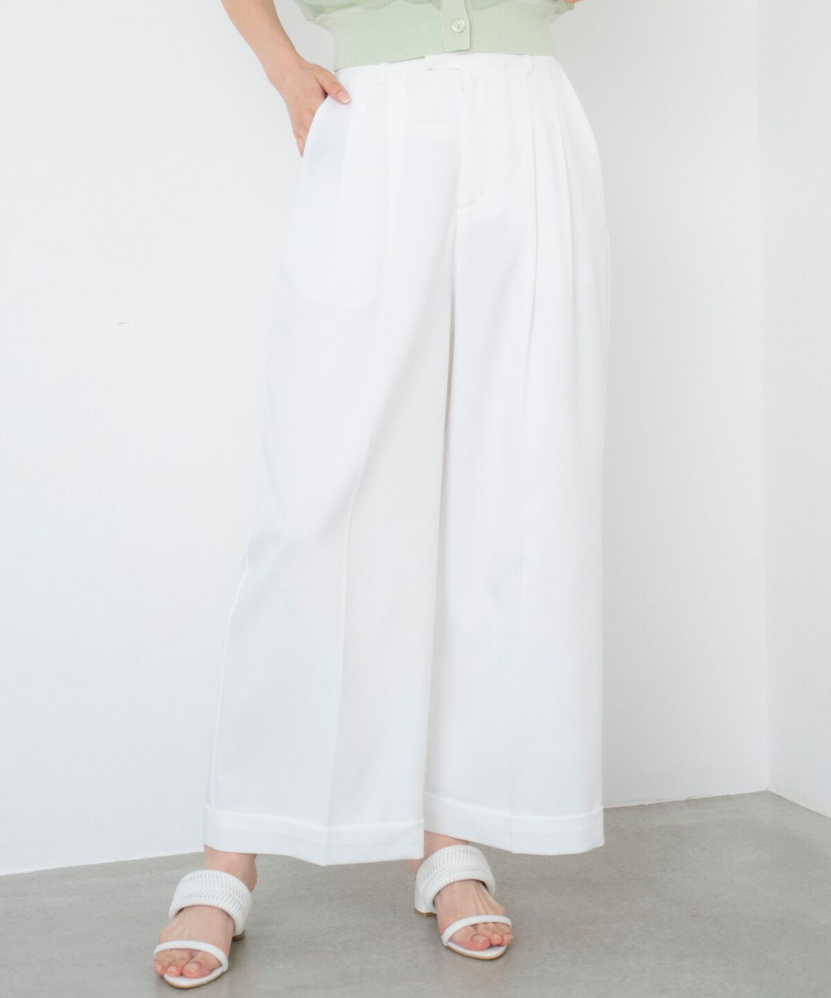 アンドクチュール「2タックワイドパンツ」|その他|