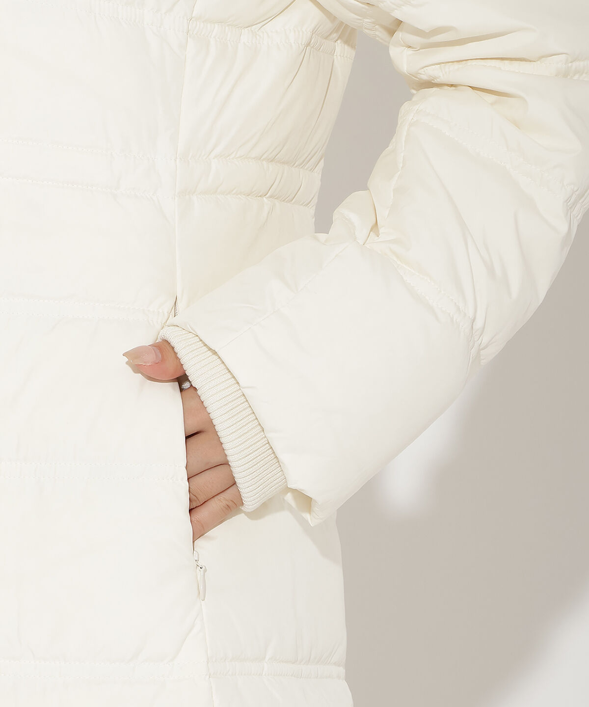 アンドクチュール「FOXファー付きミドルロングダウン」|ダウン|