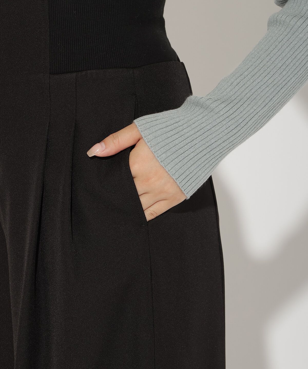 アンドクチュール「ウエストリブワイドパンツ」|その他|