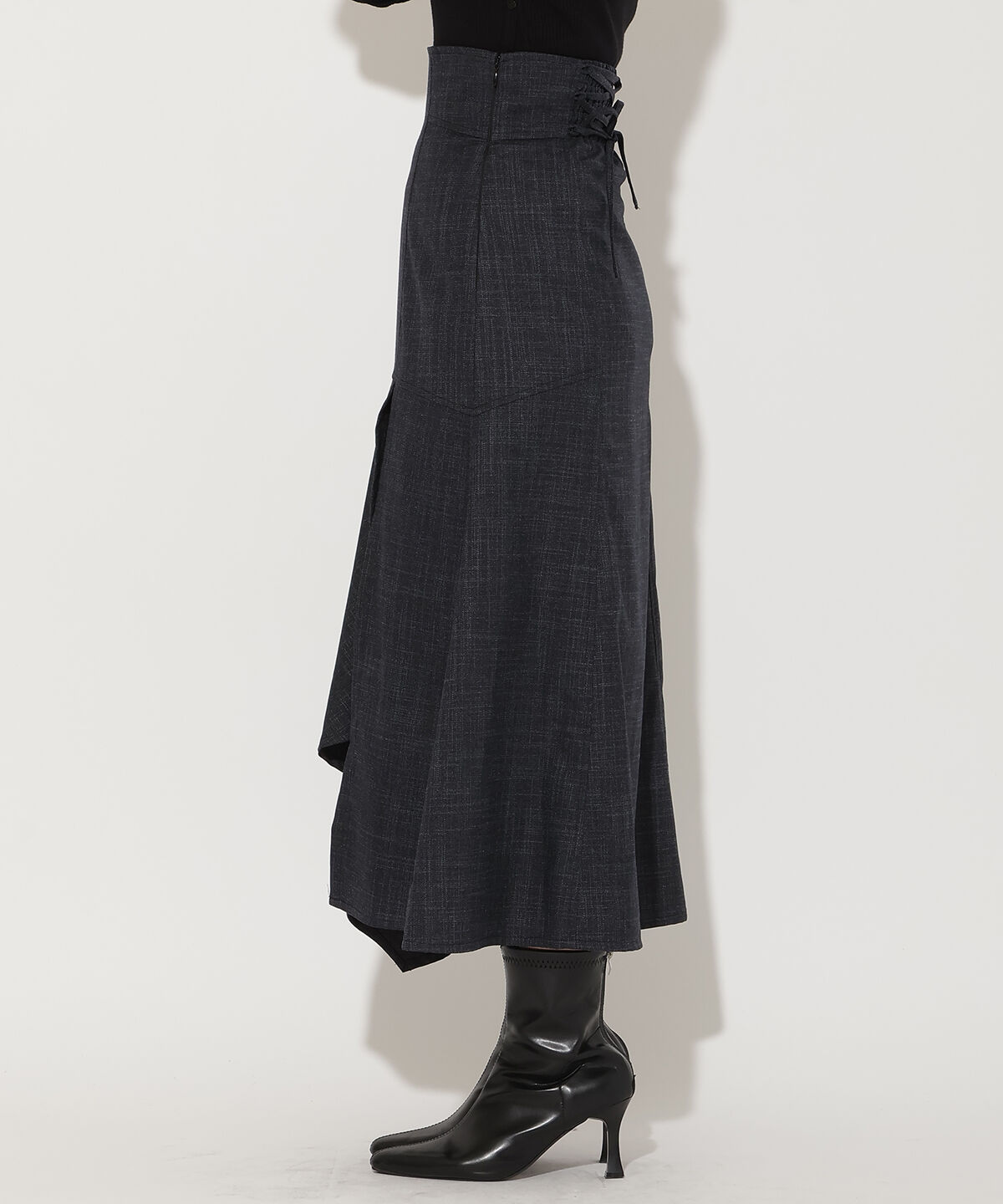 アンドクチュール「ブッチャーインナーミニマーメイドスカート」|フレア|