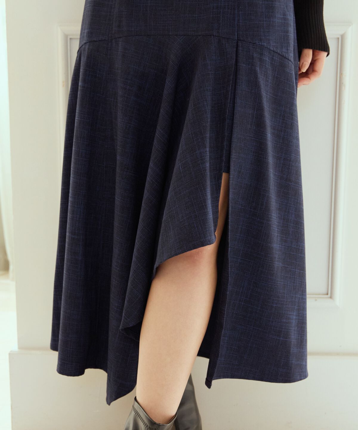 アンドクチュール「ブッチャーインナーミニマーメイドスカート」|フレア|