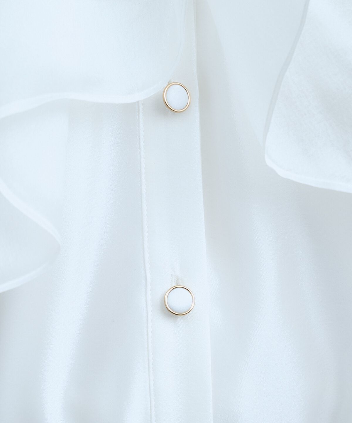 アンドクチュール「フリルクロスシアーブラウス」|シャツ・ブラウス|