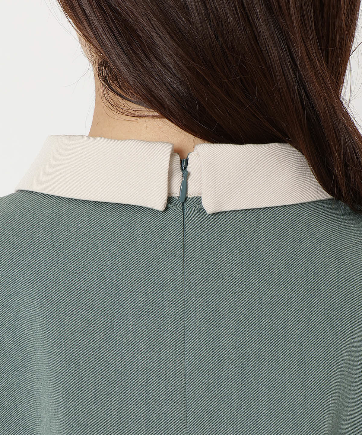 REDYAZEL「配色襟トップス」|シャツ・ブラウス|