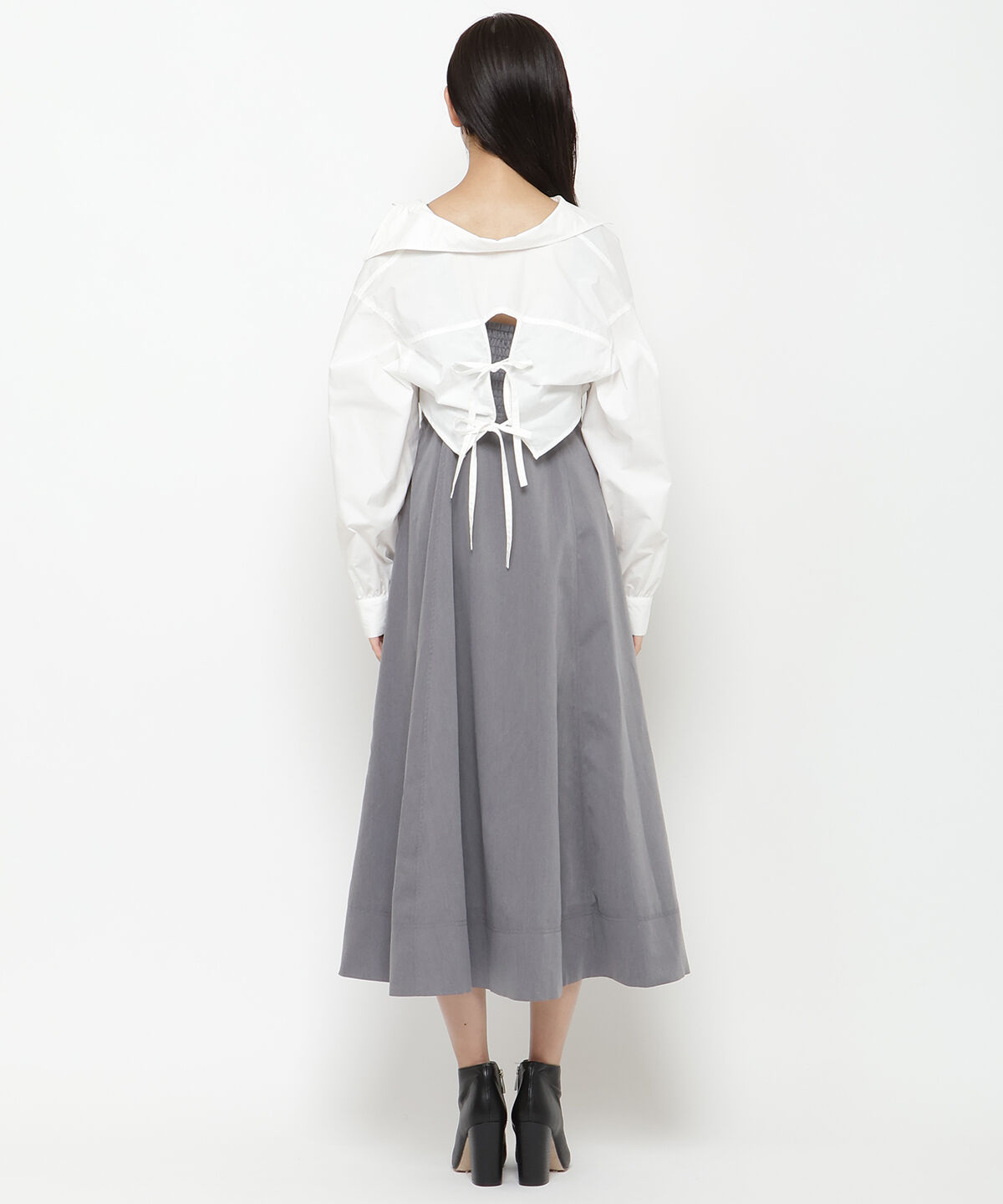REDYAZEL「バックリボンシャツ＆キャミワンピセット」|ワンピース|