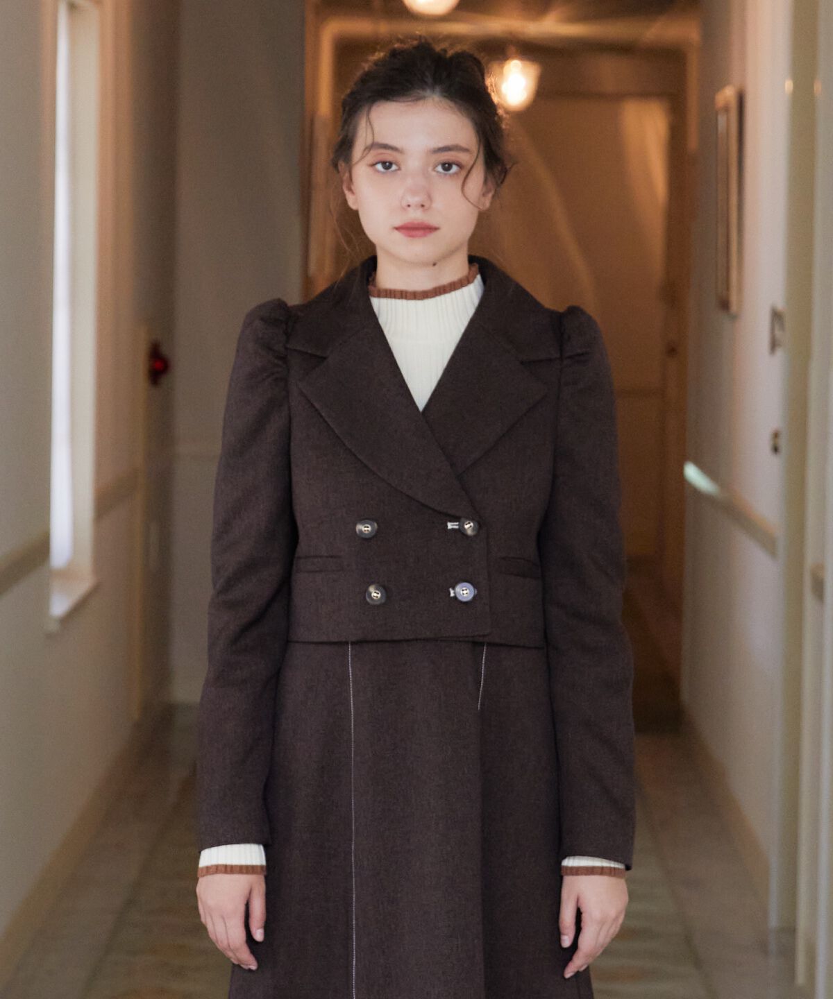 REDYAZEL「ウーリッシュショートダブルジャケット」|テーラードジャケット|