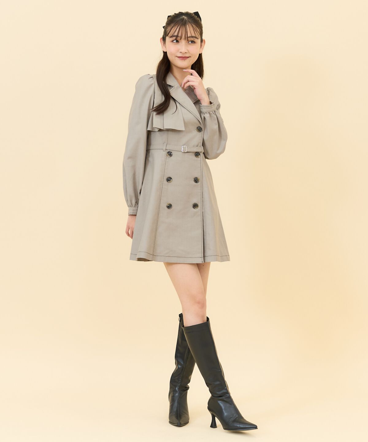 REDYAZEL「ダブルボタンジャケットミニワンピース」|ワンピース|