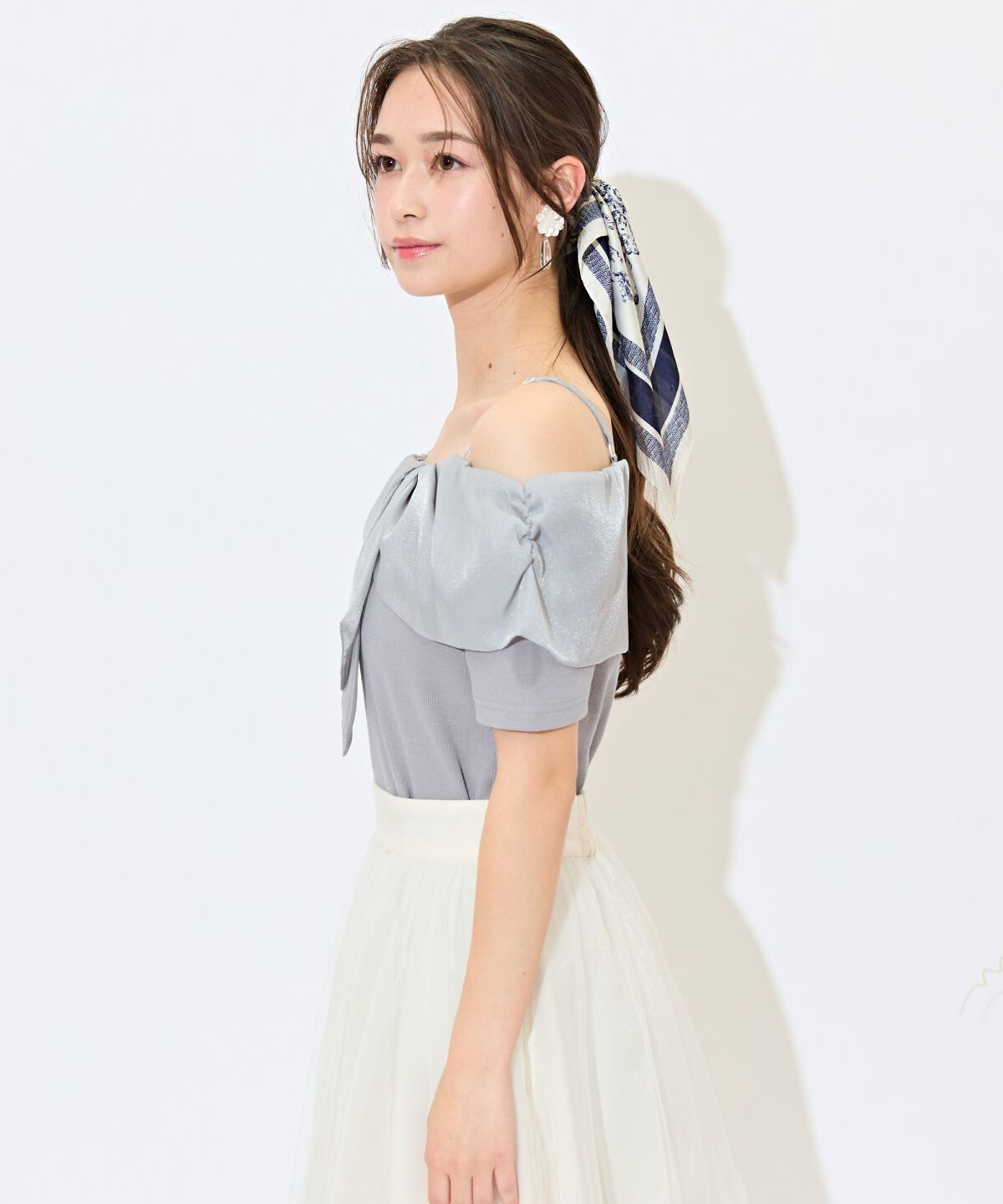 WILLSELECTION「ツイストリボンオフショルトップス」|Tシャツ・カットソー|