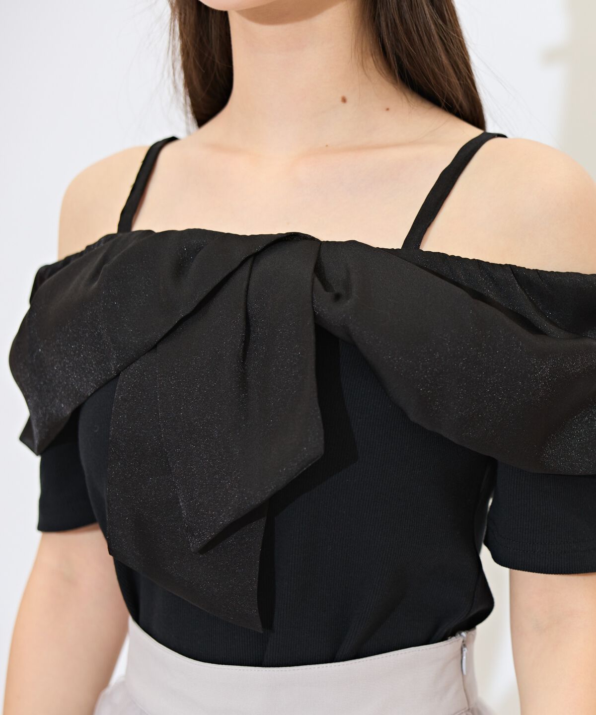 WILLSELECTION「ツイストリボンオフショルトップス」|Tシャツ・カットソー|