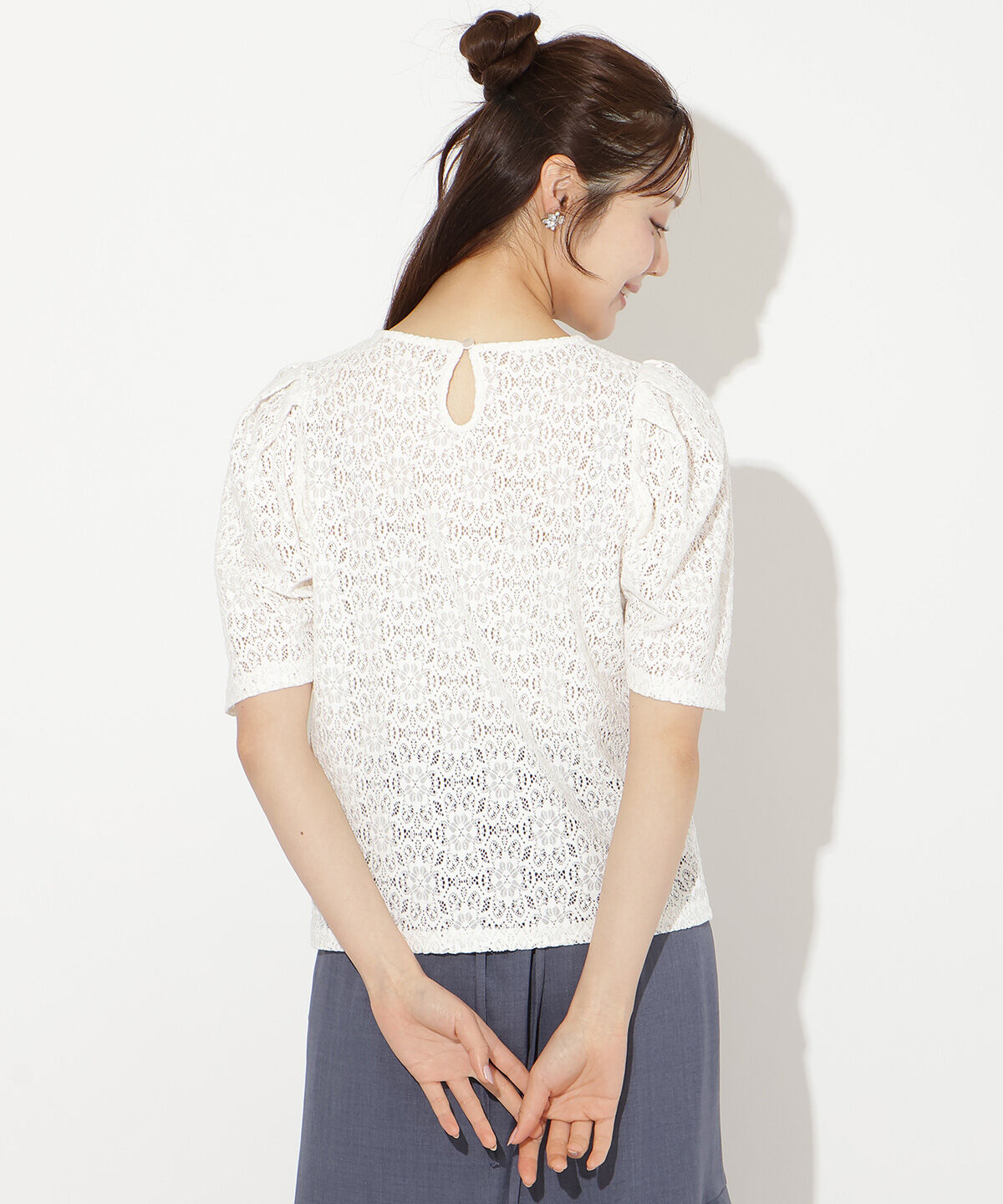 WILLSELECTION「レースクルーネックトップス」|Tシャツ・カットソー|